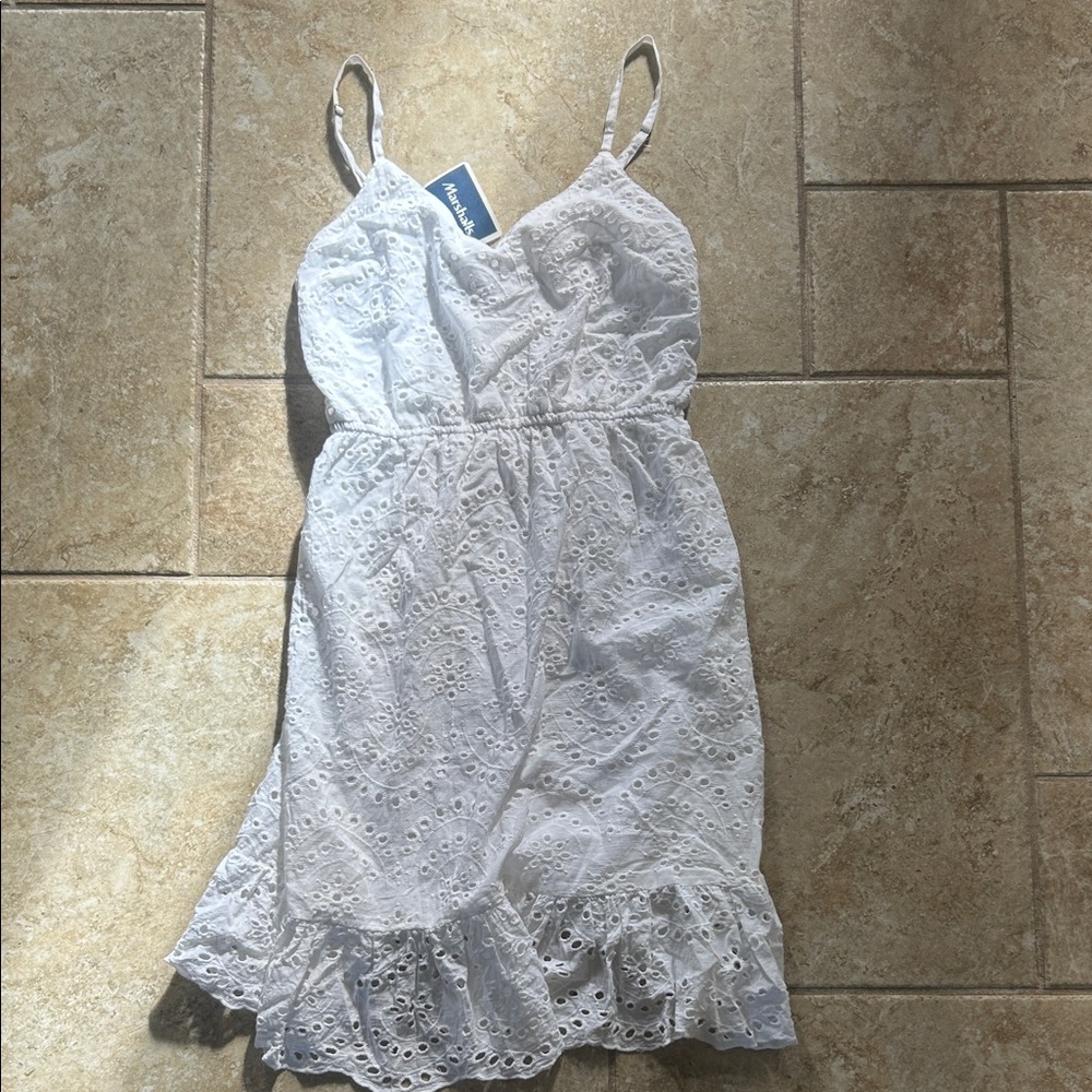 Marshalls White Eyelet Dress